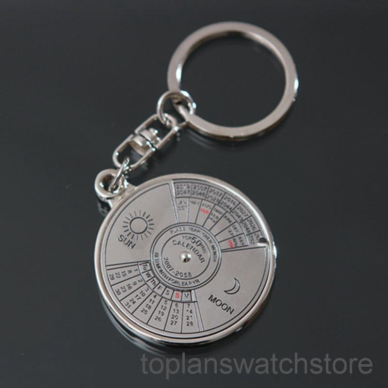 TOPL Gantungan Kunci Desain Kalender 50 Tahun Bahan Metal TOPL Gantungan Kunci Desain Kalender 50 Tahun Bahan Metal