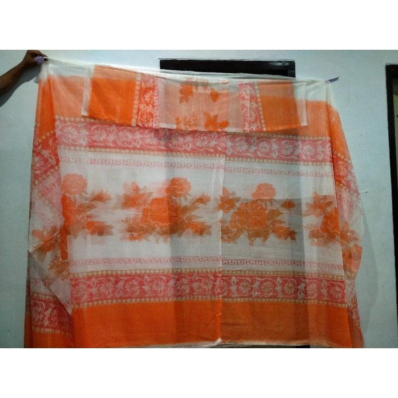 KELAMBU KOTAK GANTUNG MOTIF BUNGA SUPER JUMBO