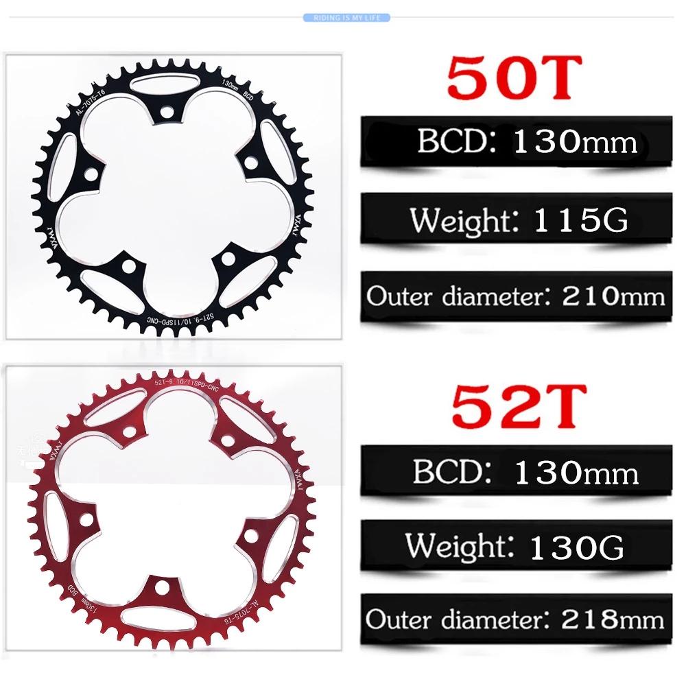 Lanfy Crankset Ultralight Round Disc CNC Narrow Wide Aluminium Alloy Panjat Daya Chainwheel