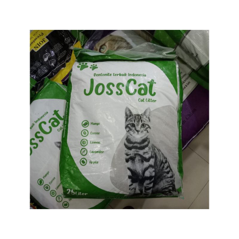 Pasir Kucing Gumpal JOSSCAT 25Liter promo all varian (GO-jek only) pasir wangi gumpal kucing josscat