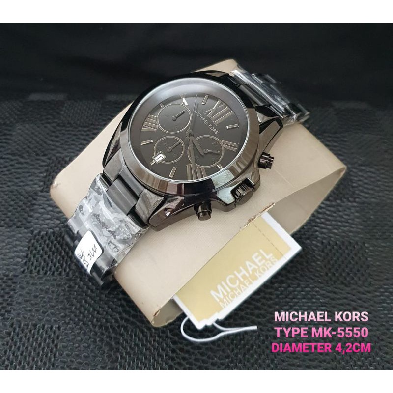 JAM TANGAN MICHAEL KORS PRIA MK-5550 STAINLESS STEEL ORIGINAL