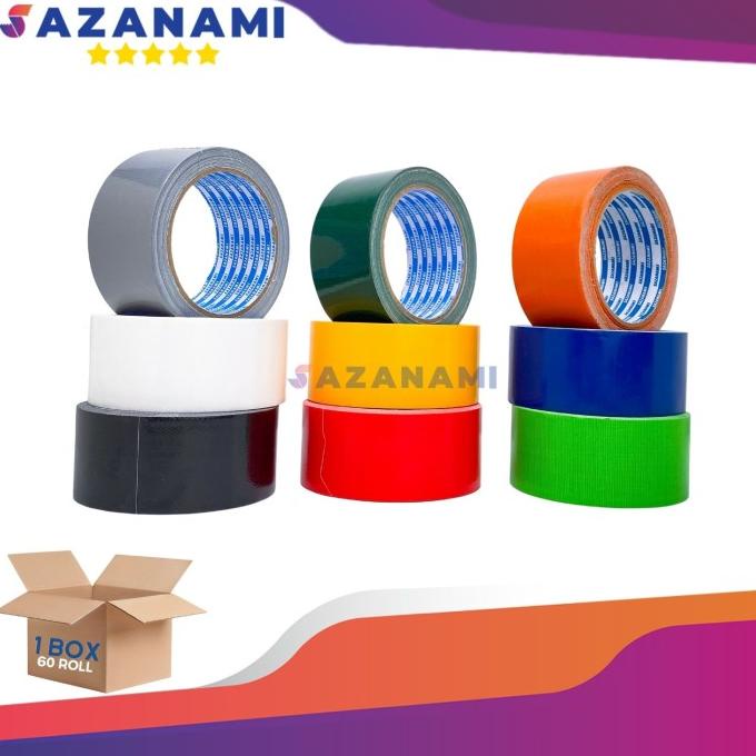 

1 Box LAKBAN KAIN 2 INCH X 12M SAZANAMI CLOTH TAPE WARNA #JNE TRUCKING