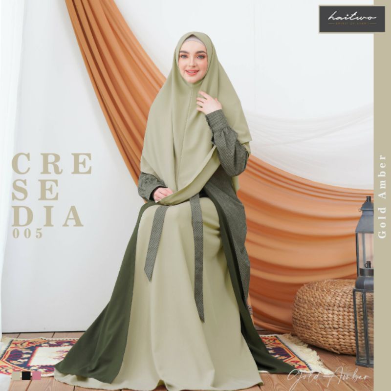 BISA COD - GAMIS HAITWO CRESEDIA 005 GAMIS SYARI FASHION MUISLIM