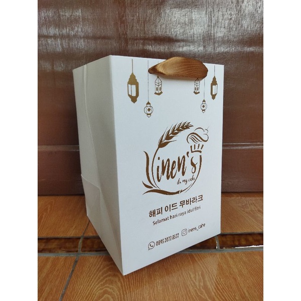 

PAPERBAG TOPLES KUKER BAHAN IVORY, Tebel, DAN KUAT, UK. 15*15*24