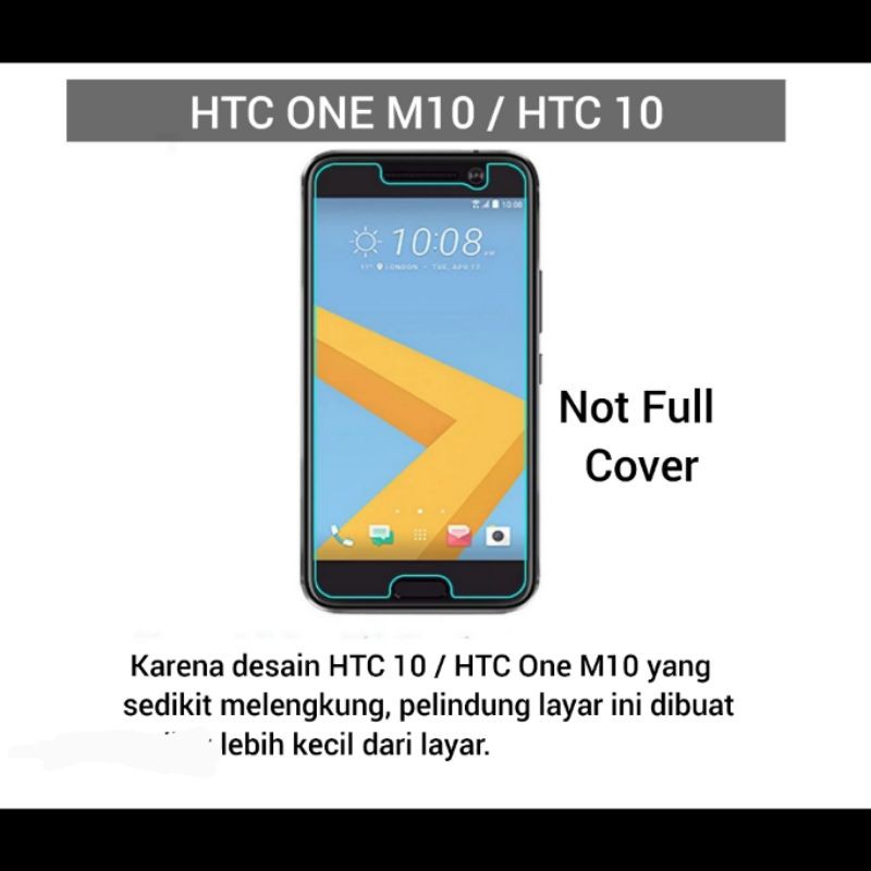 Tempered Glass HTC One M10 / HTC 10 Anti Gores Layar HTC One M10 / HTC 10