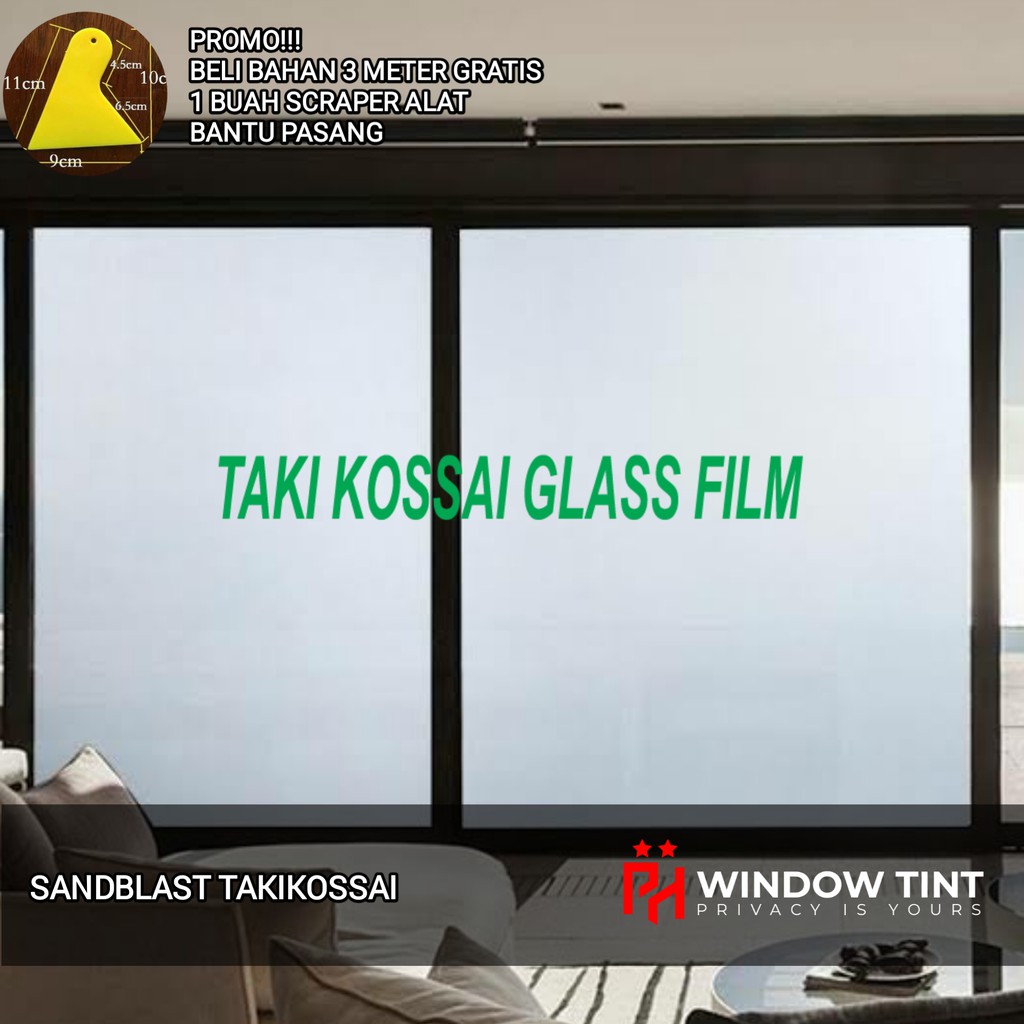 Sandblast Kaca Premium Merk Taki Kossai kode J215