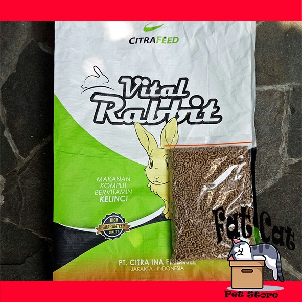 Makanan kelinci pelet kelinci 1Kg Repack