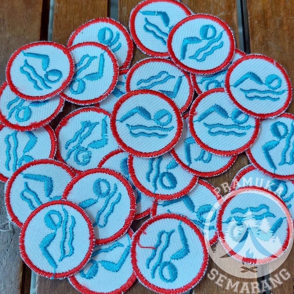 Tkk Penggalang Purwa Pramuka Perenang Berenang Bordir