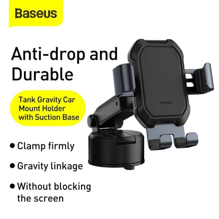 BASEUS TANK GRAVITY MOUNT HP DASHBOARD CAR PHONE HOLDER MOBIL