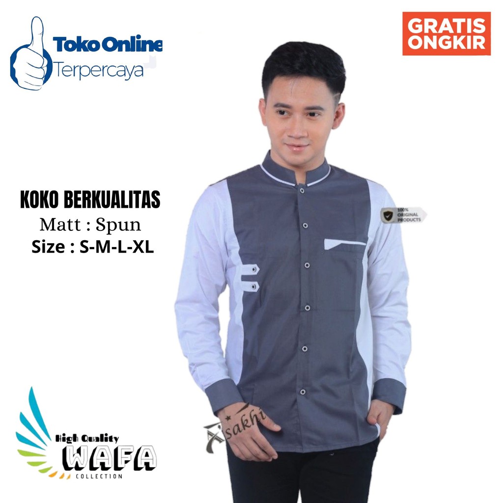 (BISA COD) Koko Syubbanul Muslimin Koko Azzahir Koko hadroh baju koko fashion muslim 4679GG