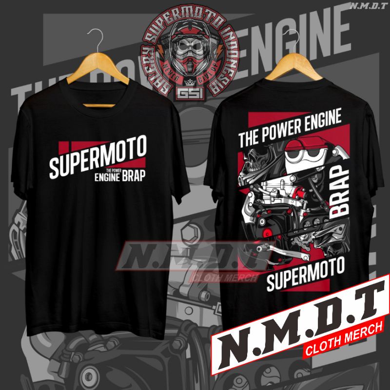 Hoodie/kaos supermoto engine