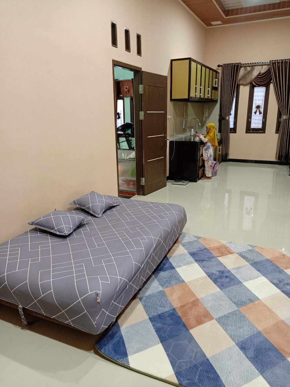 Sprei Sofa Bed Dengan Karet Keliling Full