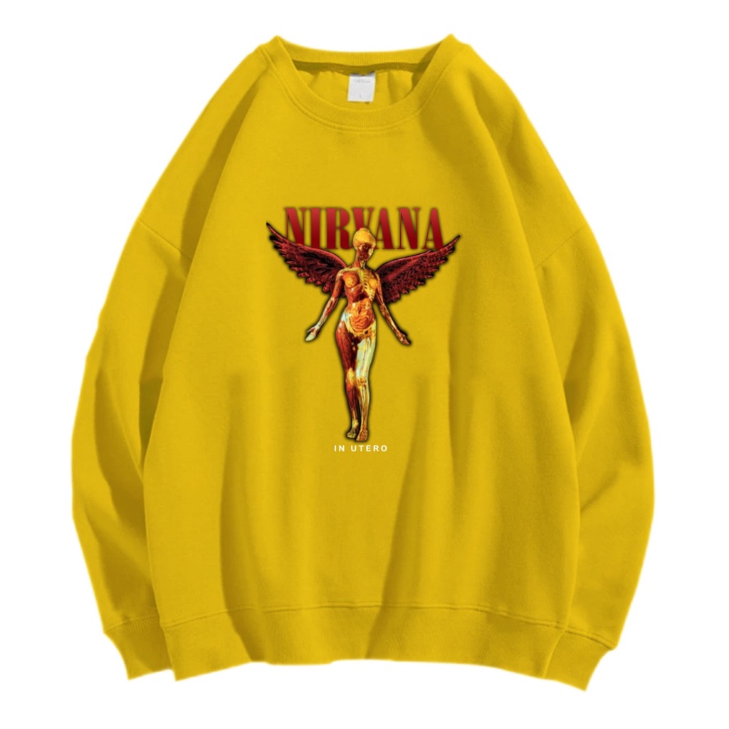 NIRVANA SWEATER CREWNECK Size M-XXL ANAIRA