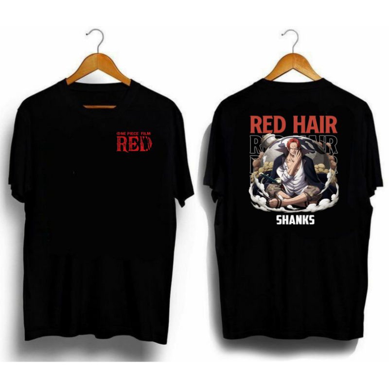 T-SHIRT DISTRO ANIME ONE PIECE - RED FILM