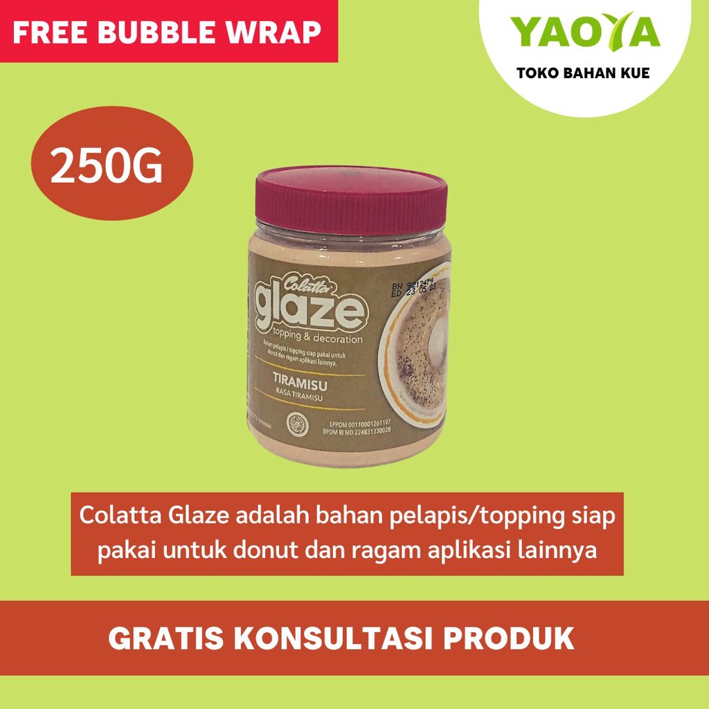 

COLATTA GLAZE JAR 250G TIRAMISU