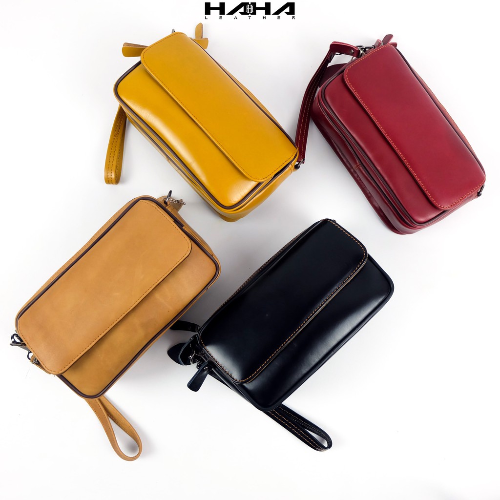 LOTUS Tas Wanita Kulit Sapi Clutch Kulit Pouch Kulit Cewek Perempuan Selempang Bahu - Originale Leather Bag