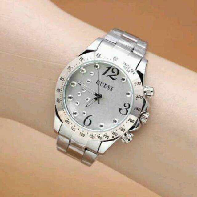 JAM TANGAN CEWEK MEREK GUESS ELEGANT HARGA BERSAHABAT