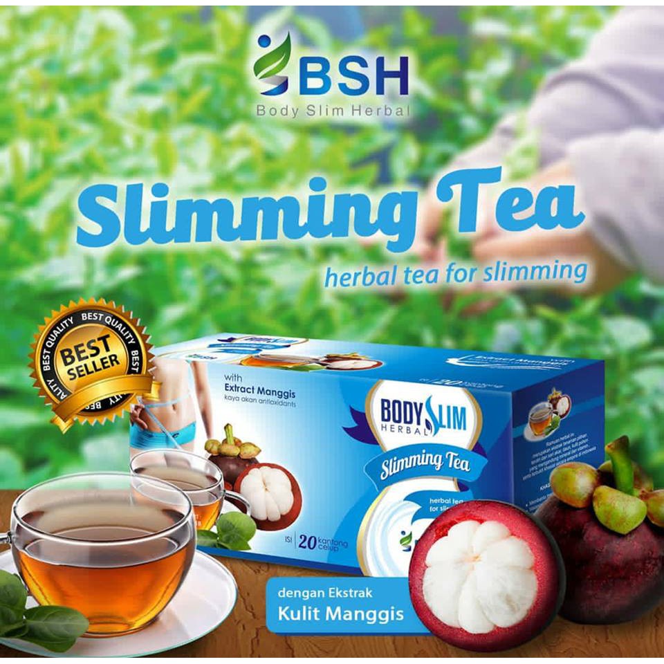 

[ COD ] Body Slim Herbal Slimming Tea (BSH Tea) - Teh BSH Original (Depkes)