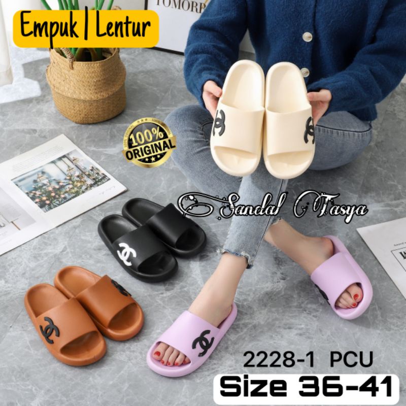 Sandal Selop Jelly Bapau Wanita Import Original Balance 2228-1 Karet EVA Sendal Slip On Rumah Empuk Umur 9 10 Dewasa