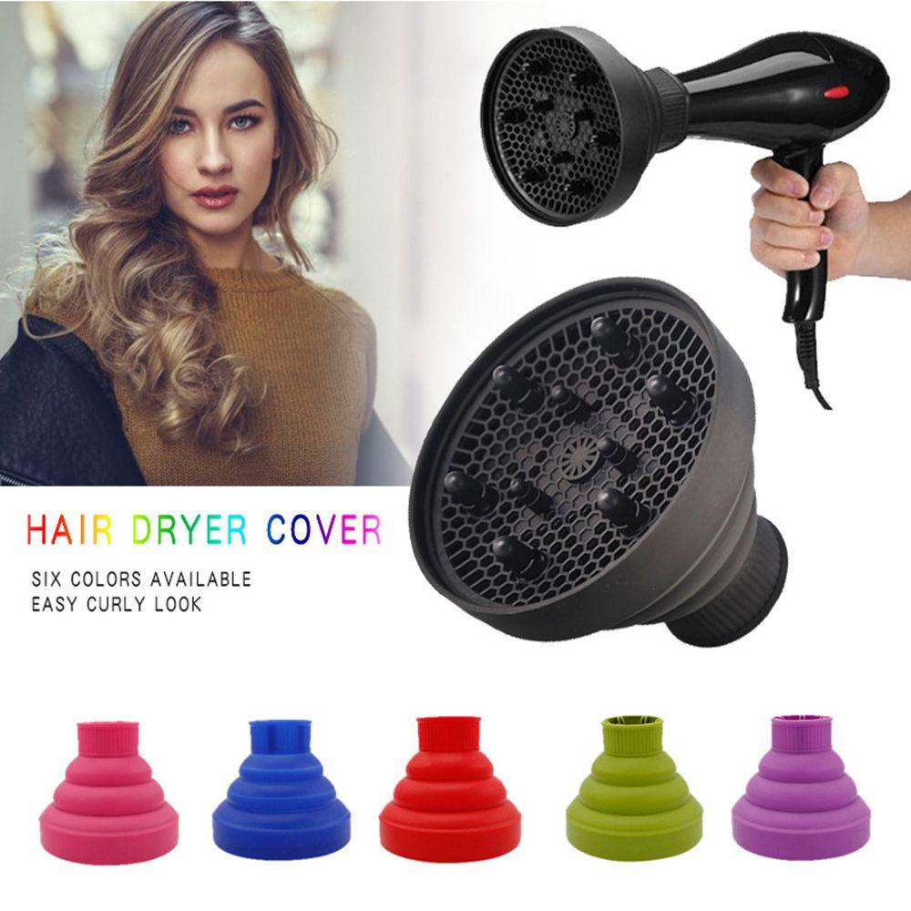 TOP Penutup Diffuser Rambut Tahan Suhu Tinggi Collapsible Styling Tool Salon