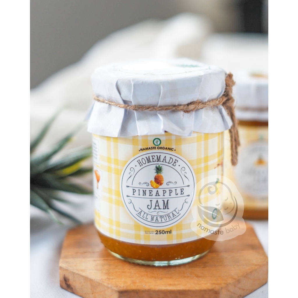 

HOMEMADE PINEAPPLE JAM - MADE WITH REAL PINEAPPLE AND RAW HONEY 250ML