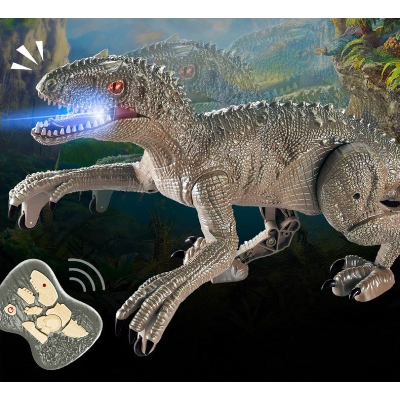 ROBOT TREX RAPTOR BISA BERGERAK / MAINAN REMOTE DINOSAURUS TREX/ KADO MAINAN DINO TREX KEREN