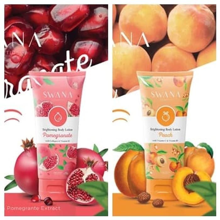 SWANA brightening body lotion - Swana Brightening Body Lotion instan (POMEGRANTE/PEACH)