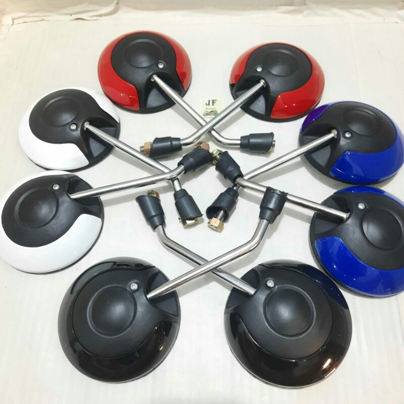 Spion Scoopy Original Tangkai Crome Buat Motor Honda / Spion Scoopy Model Terbaru - Biru Merah Hitam