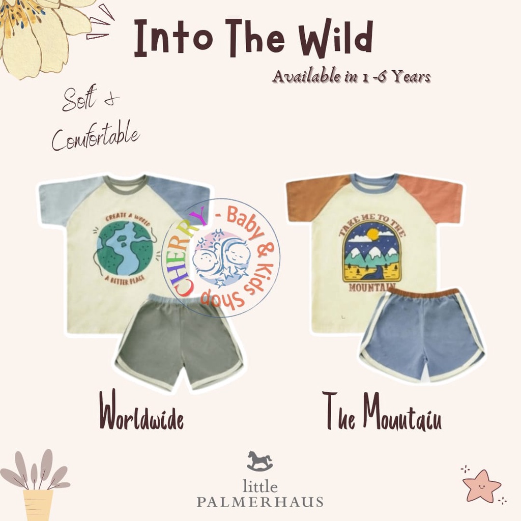 SALE Little Palmerhaus IN TO THE WILD Setelan Pendek  1- 6 TAHUN CBKS