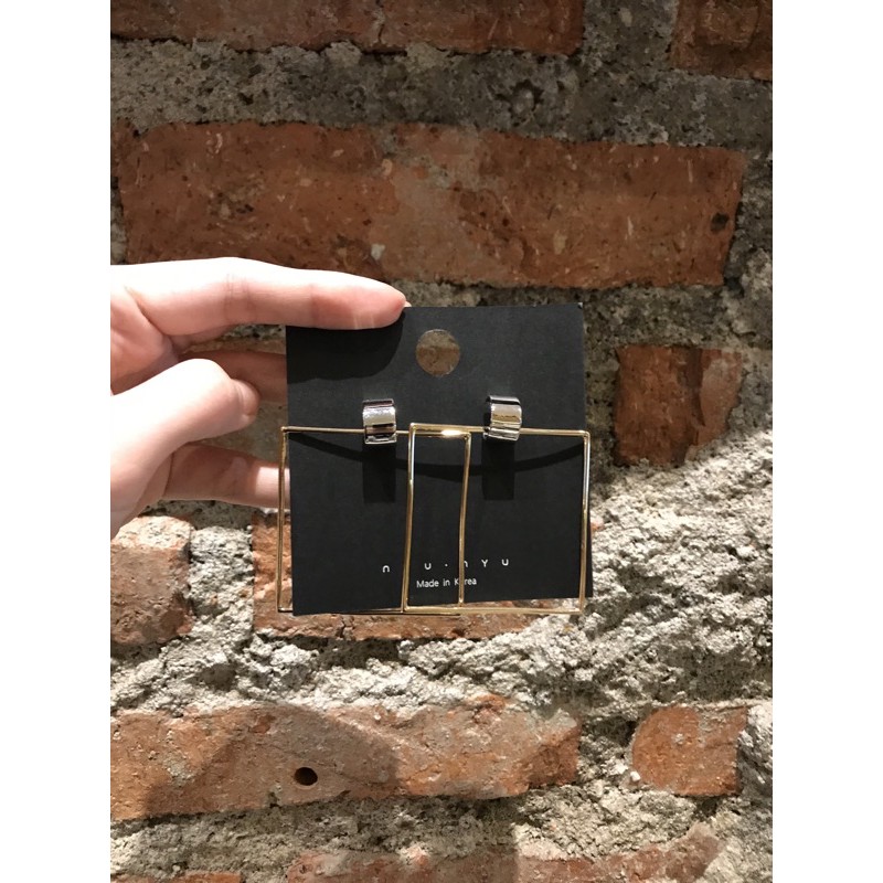 NYUNYU SQUARE EARRINGS - ANTING KOREA