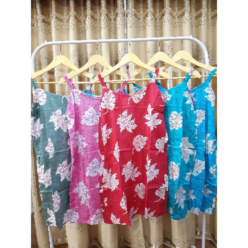 Daster Midi Daster Tali Kecil Baju Tidur Wanita Bahan Rayon