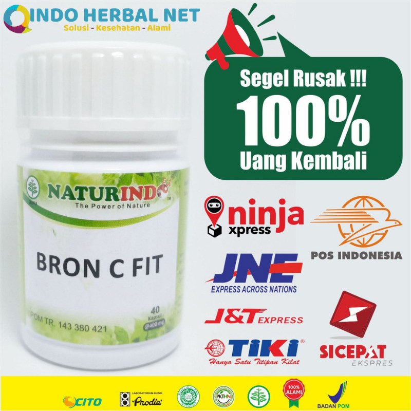 Bron C Fit Obat Herbal Gurah Paru Paru Paru2 Sesak Nafas Batuk Untuk Perokok Aktif Kapsul Naturindo-4