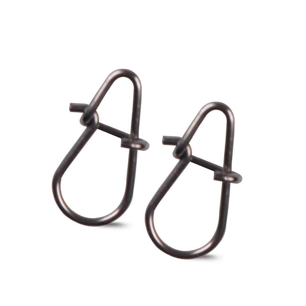 Lanfy 50 Pcs Klip Konektor Umpan Pancing Bahan Stainless Steel Ukuran 0.6mm