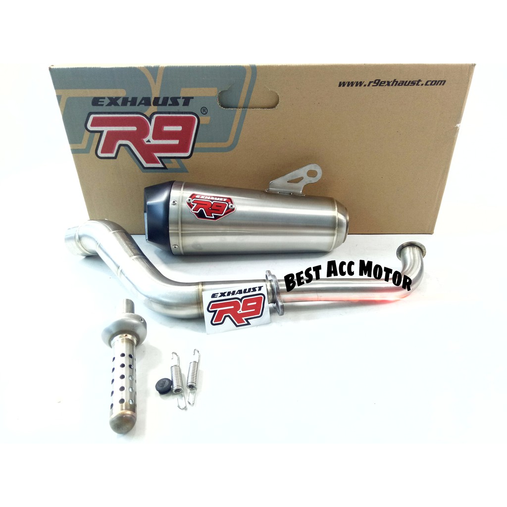 KNALPOT R9 ALPHA ADV 150 PCX 150 AEROX LEXI NMAX NEW NMAX OLD VARIO 125 150 NEW PCX 160 NEW PCX 150-2