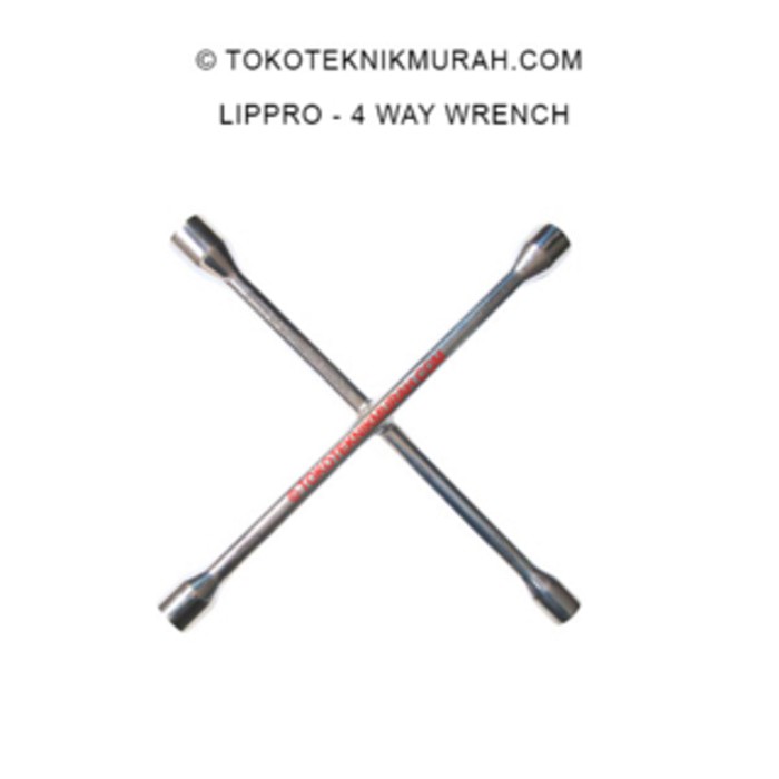 Lippro Kunci Palang Roda Mobil - 4 Way Wrench 7200-1M