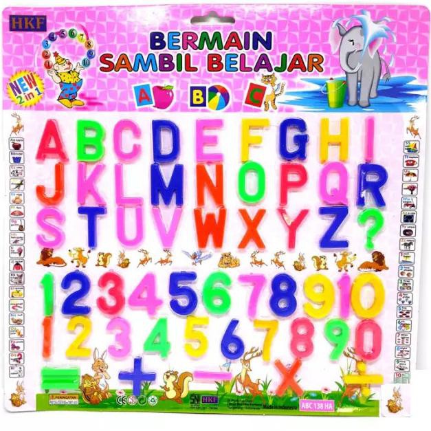 MAINAN HURUF ABC ALPHABET ANGKA 123 EDUKASI ANAK PLASTIK ABC 138 HA TERBAIK]]