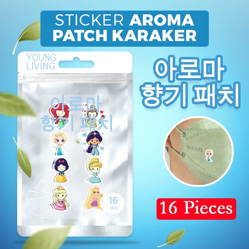 AZ MASK PATCH STICKER AROMATHERAPY / STIKER MASKER AROMA KARAKTER