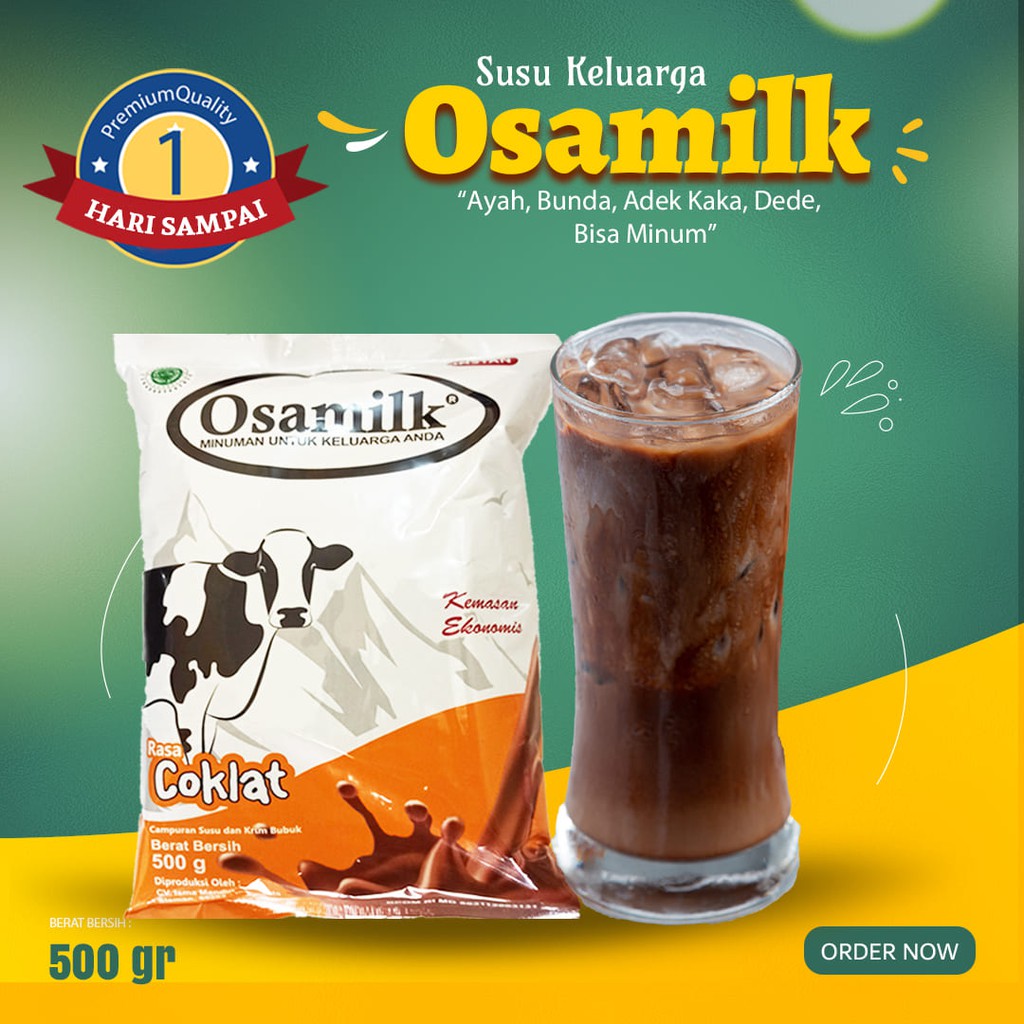 

Susu osamilk Penggemuk Peninggi badan dewasa bubuk full cream penggemuk badan anak