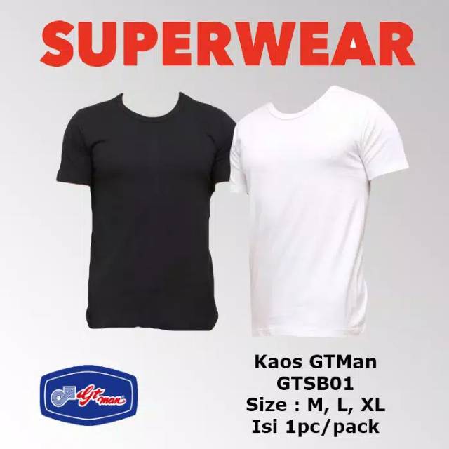 GT man - GTS01 - kaos pria O neck / leher O