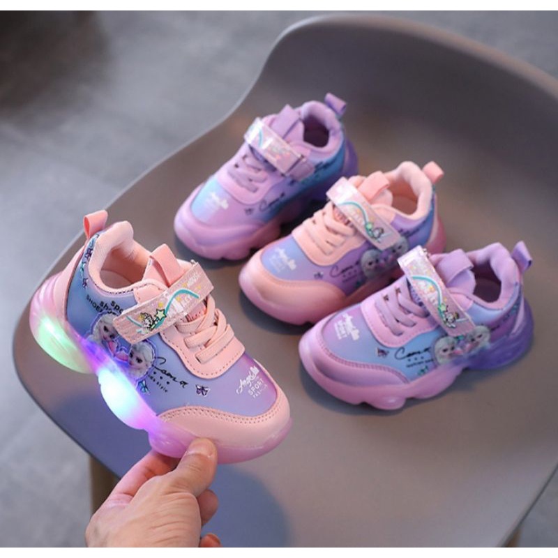 20-35 sepatu lampu LED anak anak perempuan snaekrs anak bayi sepatu lampu led bayi