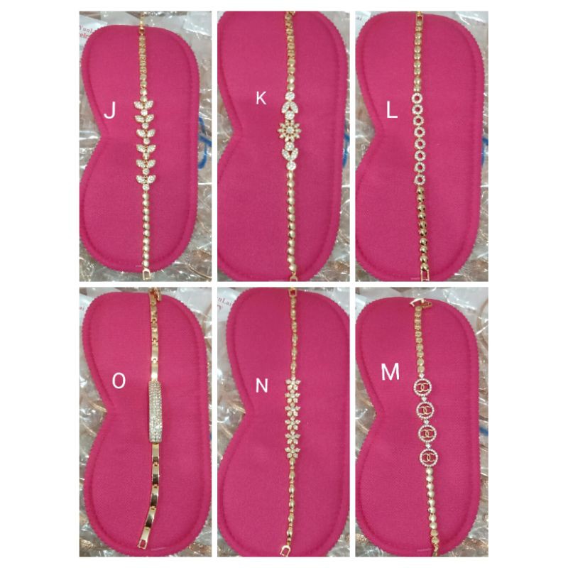 AL. Gelang xuping wanita lapis emas dgn mata zircon