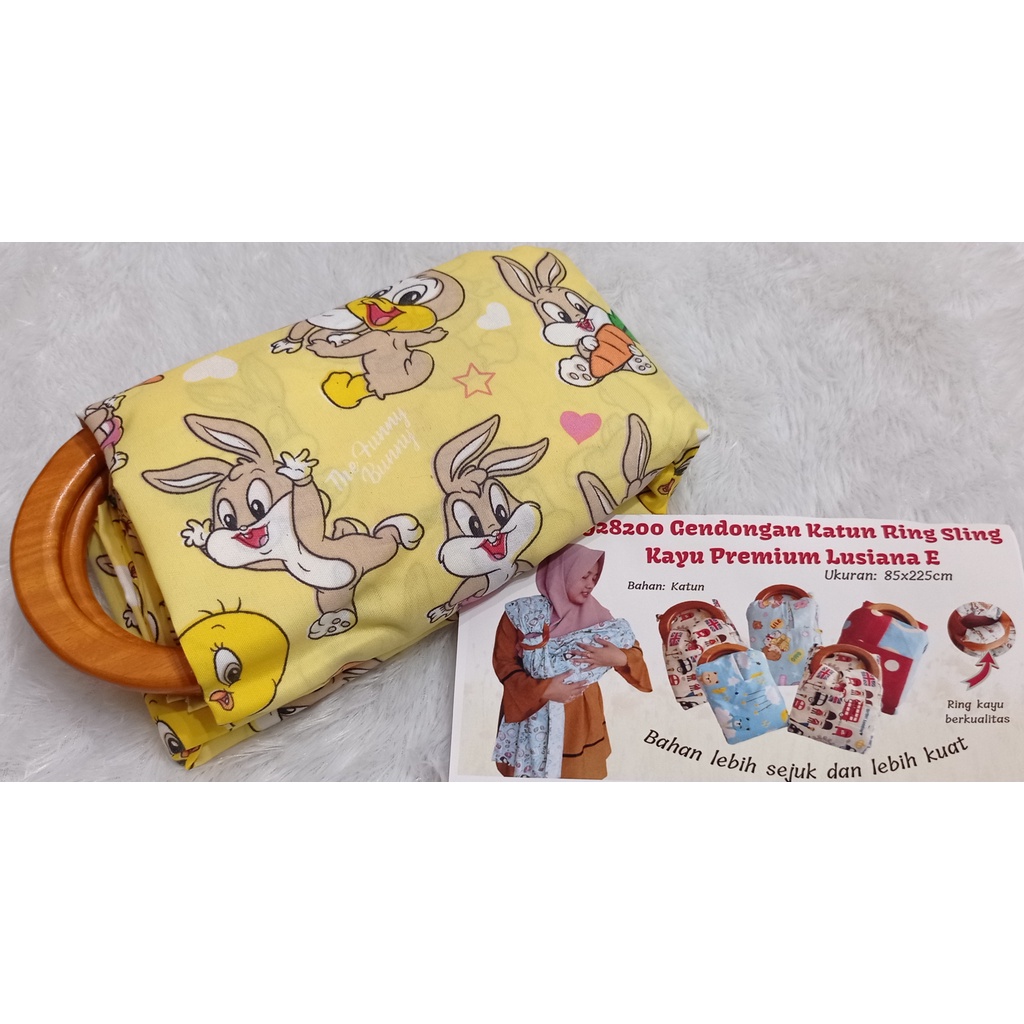 GENDONGAN BAYI SLING RING KAOS / GENDONGAN KATUN, BAHAN LEMBUT