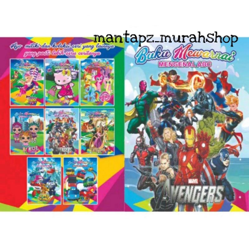 

Buku Mewarnai A4 Besar / Coloring Book A4 (/PCS)
