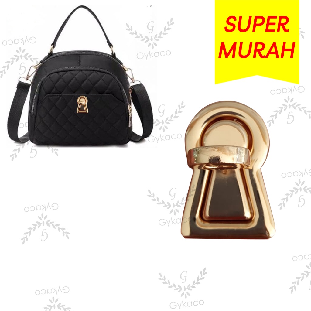 Variasi V135 Kunci Putar / Slop / Buckle - Aksesoris Tas &amp; Dompet Wanita Fashion (IMPORT)