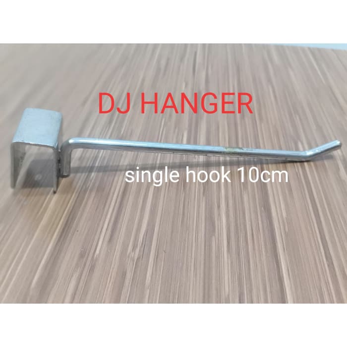 Single hook besi chrome pipa kotak 10cm display gantungan aksesoris 6PCS