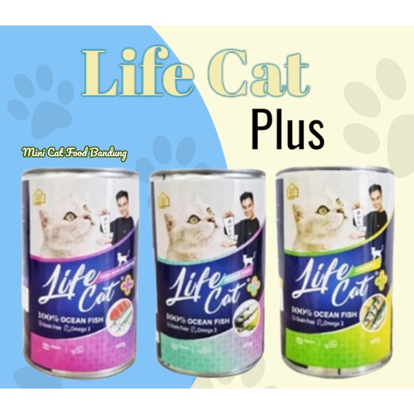 Life Cat Plus 400gr for Kitten Adult / Makanan Kucing Basah Life Cat Kaleng - Mini Cat Food Bandung