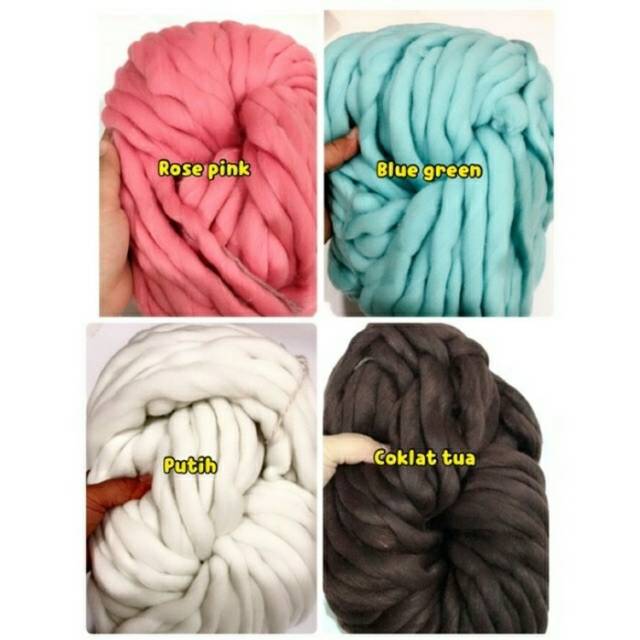 Benang wol benang rajut besar knitting crochet selimut topi wol murah