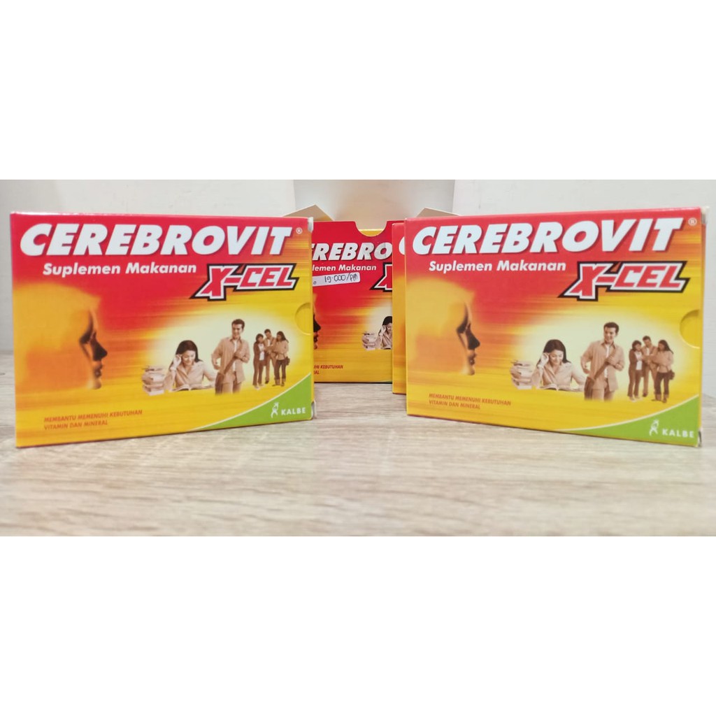 CEREBROVIT X-CEL TAB 10'S - SUPLEMEN UNTUK OTAK DAN DAYA INGAT