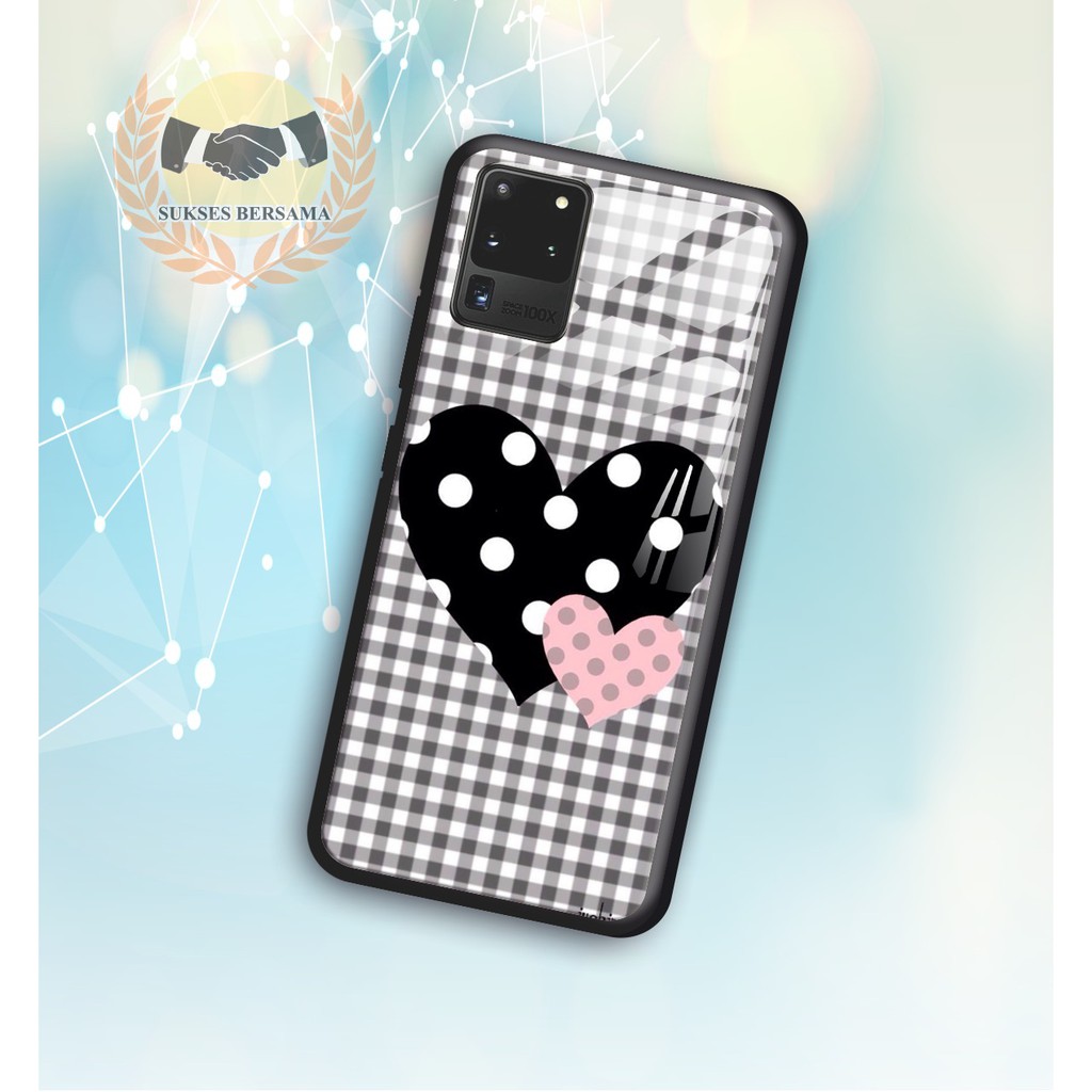 Back case glass LOVE Samsung J2prime G530prime A20 A30 A20s A50 A50s A21s A01 A11 A31 A51 M11 BSB932