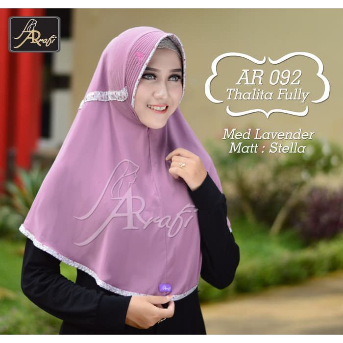 Promo!! Ar 092 Std Jilbab Hijab Bergo Kerudung Arrafi Ar Rafi Serut Terlaris!!